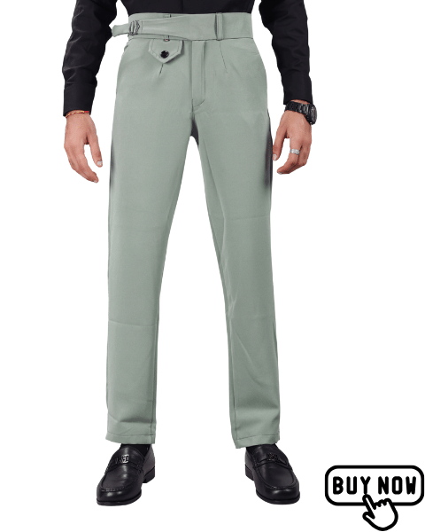     			REKHOLA Regular Men's Formal Trouser - Lime Green ( Pack of 1 )