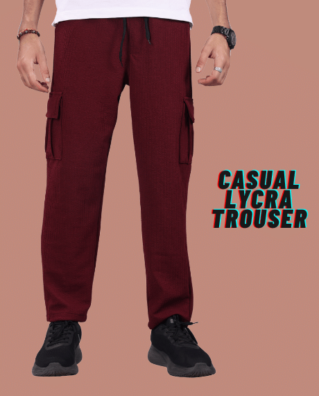     			REKHOLA Regular Men's Formal Trouser - Maroon ( Pack of 1 )