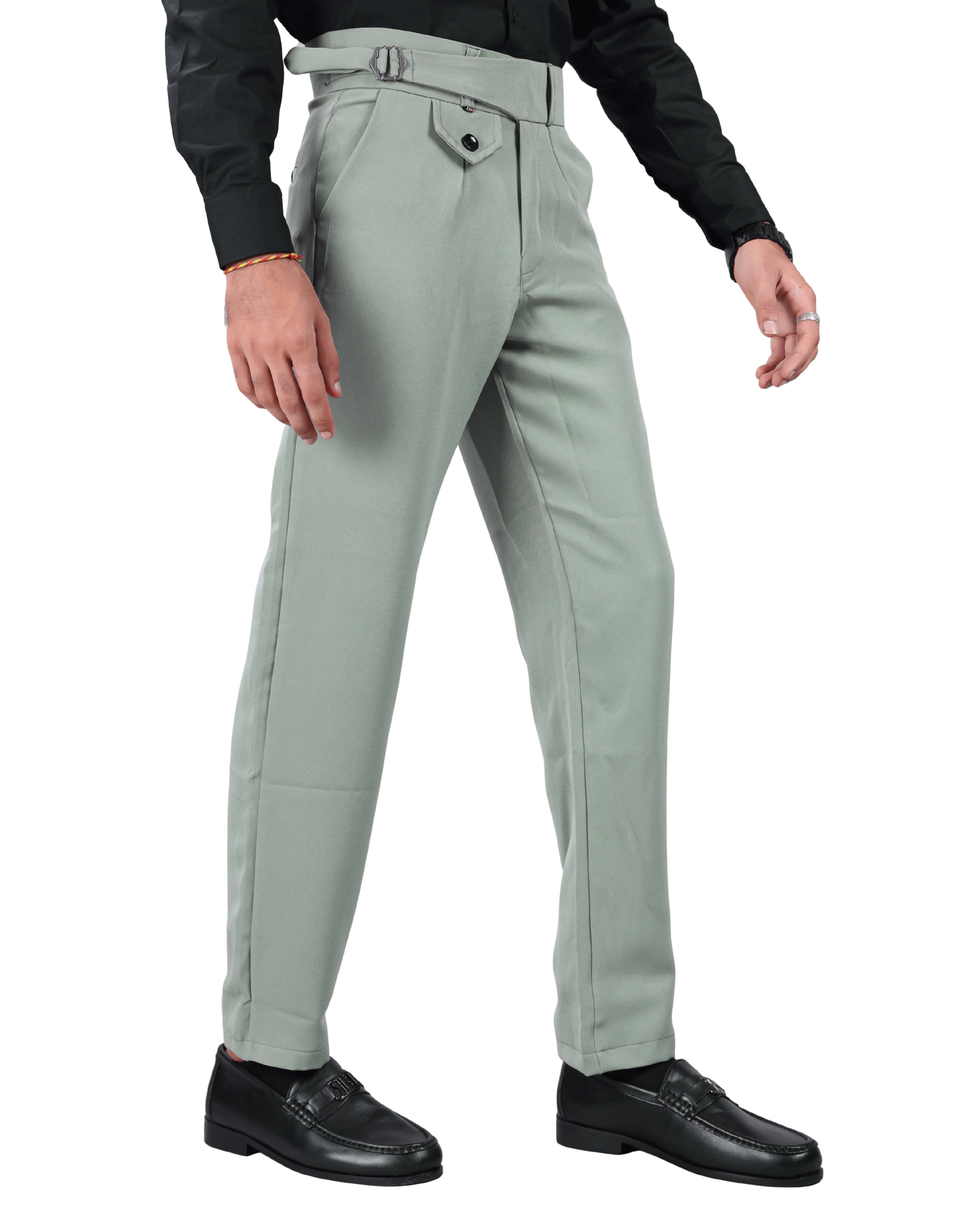     			REKHOLA Regular Men's Formal Trouser - Lime Green ( Pack of 1 )