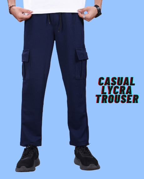     			REKHOLA Regular Men's Formal Trouser - Blue ( Pack of 1 )