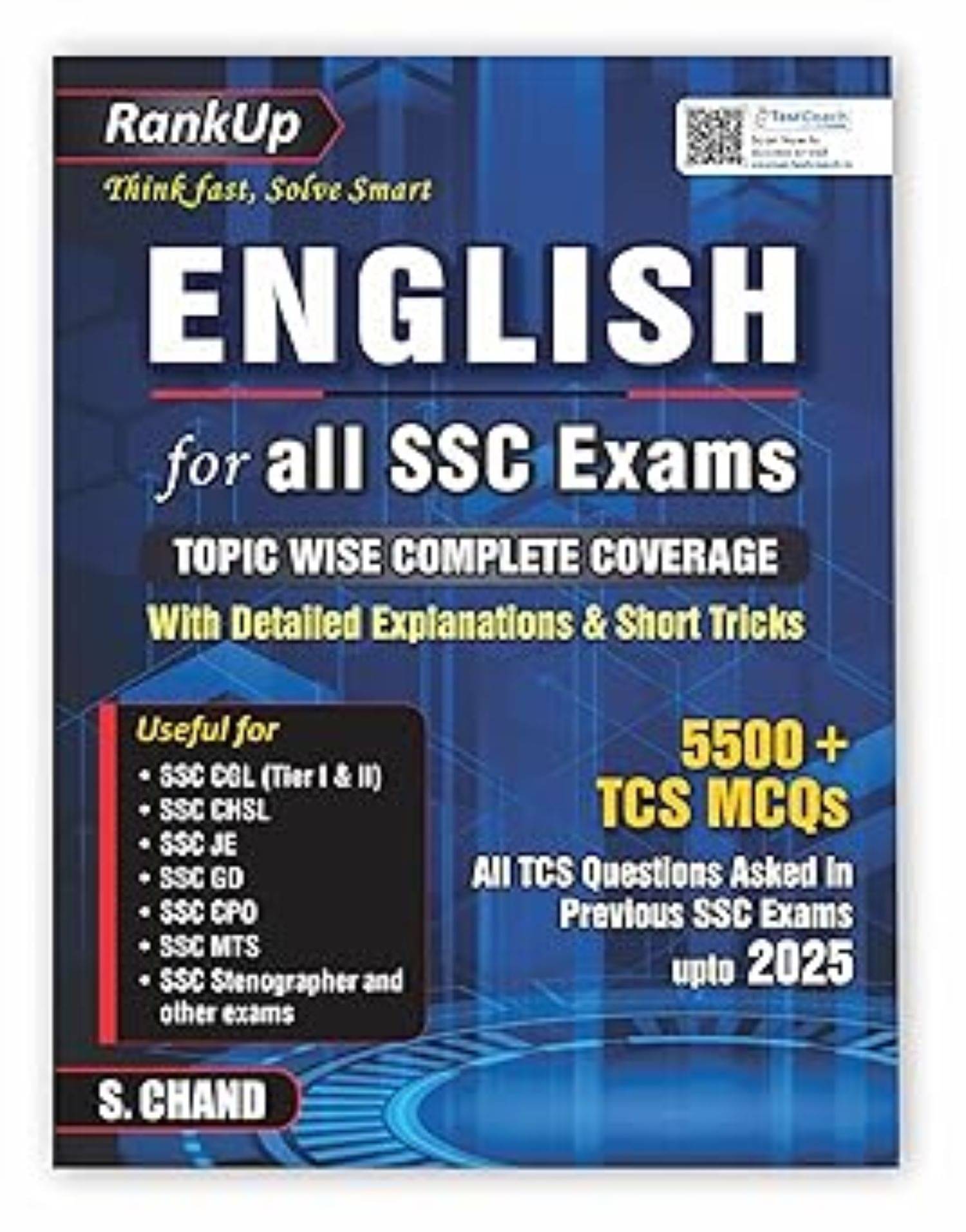 RankUp English for all SSC Examinations Book 2025 - 2026 | 5500+ TCS MCQ Questions RankUp English for all SSC Examinations Book 2025 - 2026 | 5500+ TCS MCQ Questions