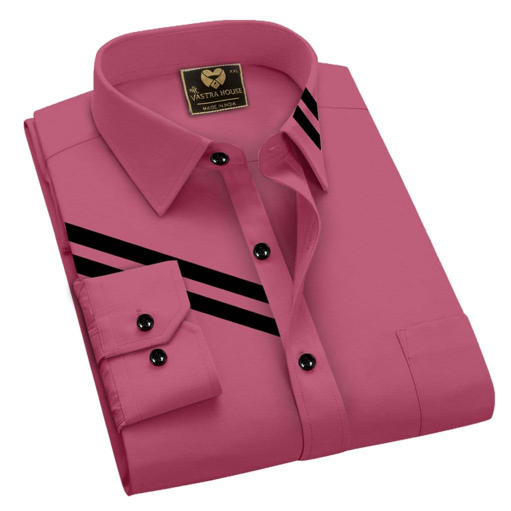     			SHREE VASTRA HOUSE Cotton Regular Fit Full Sleeves Men's Formal Shirt - Pink ( Pack of 1 )