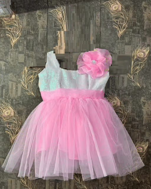 STYLEART E-COMMERCE PVT LTD Net Frock For Baby Girls ( Pack of 1 , Pink ) STYLEART E-COMMERCE PVT LTD Net Frock For Baby Girls ( Pack of 1 , Pink )