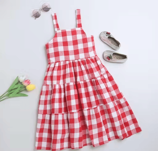 STYLEART E-COMMERCE PVT LTD Cotton Blend Frock For Baby Girls ( Pack of 1 , Red ) STYLEART E-COMMERCE PVT LTD Cotton Blend Frock For Baby Girls ( Pack of 1 , Red )