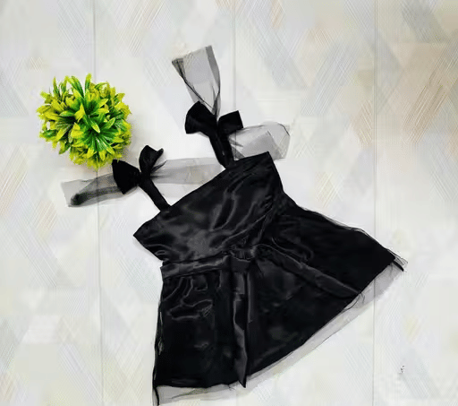 STYLEART E-COMMERCE PVT LTD Net Dress For Baby Girls ( Pack of 1 , Black ) STYLEART E-COMMERCE PVT LTD Net Dress For Baby Girls ( Pack of 1 , Black )