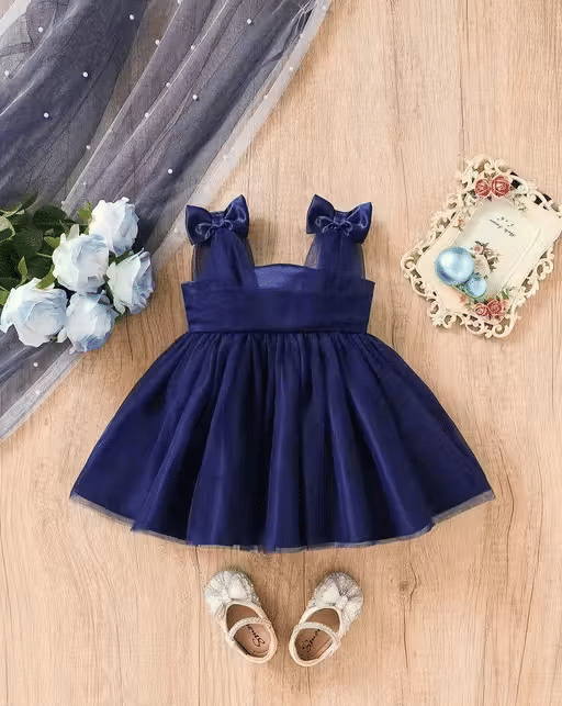 STYLEART E-COMMERCE PVT LTD Satin Frock For Baby Girls ( Pack of 1 , Blue ) STYLEART E-COMMERCE PVT LTD Satin Frock For Baby Girls ( Pack of 1 , Blue )