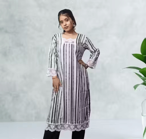 STYLEART E-COMMERCE PVT LTD Women Cotton Printed A-line Kurti ( Multicolor ) STYLEART E-COMMERCE PVT LTD Women Cotton Printed A-line Kurti ( Multicolor )