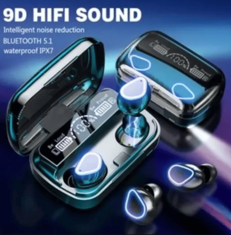     			SURYASH ENTERPRISES  M10 POWER Bluetooth True Wireless (TWS) In Ear 30 Hours Playback Fast charging IPX4(Splash & Sweat Proof) Black
