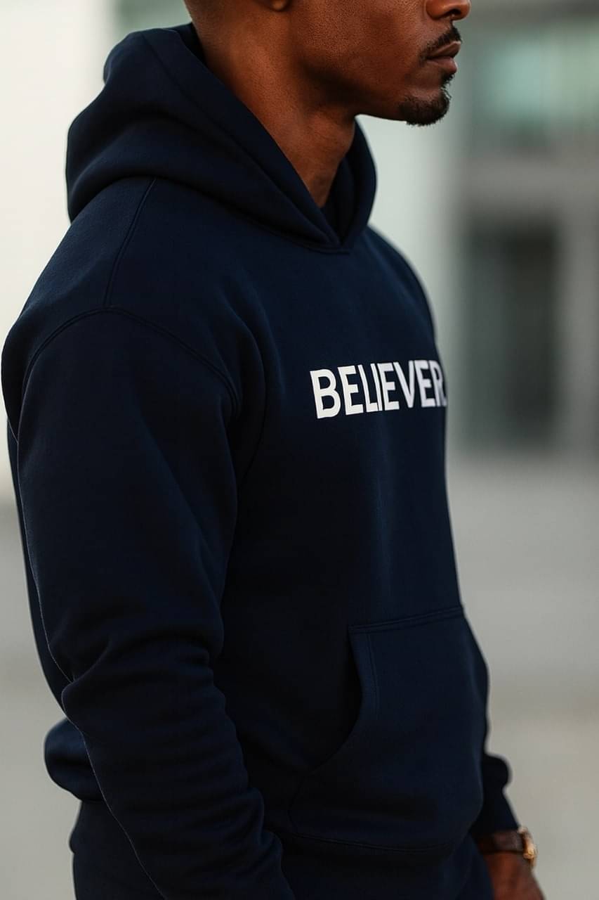     			Scuba Fleece Hooded Men's Sweatshirt - Navy ( Pack of 1 )
