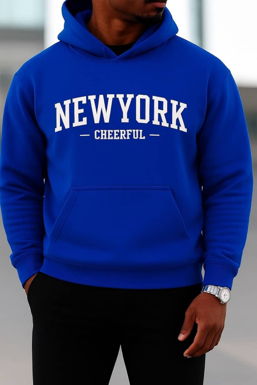 Scuba Fleece Hooded Men's Sweatshirt - Blue ( Pack of 1 ) Scuba Fleece Hooded Men's Sweatshirt - Blue ( Pack of 1 )