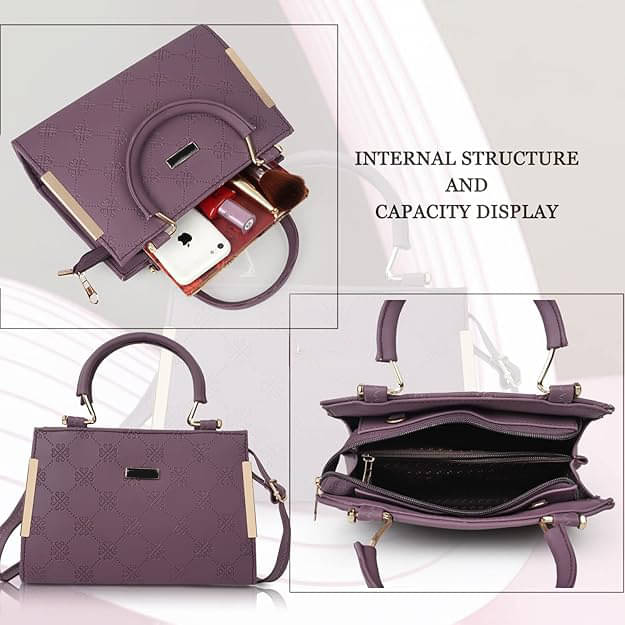     			Shifa Sling Bag PU Set of 1 ( Purple )