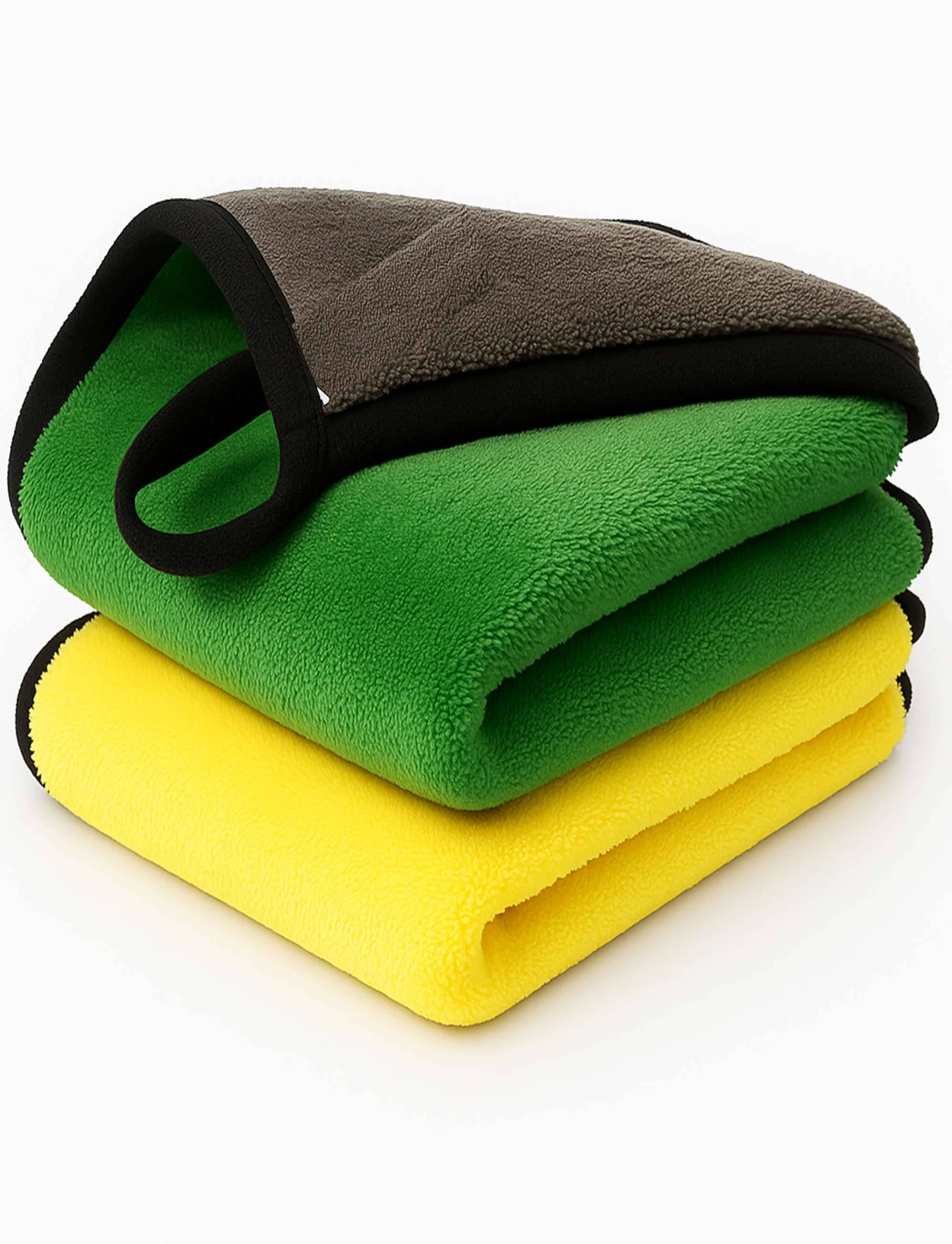    			Stepsafe Auto Multicolor 500 GSM Microfiber Cloth For Automobile ( Pack of 2 )