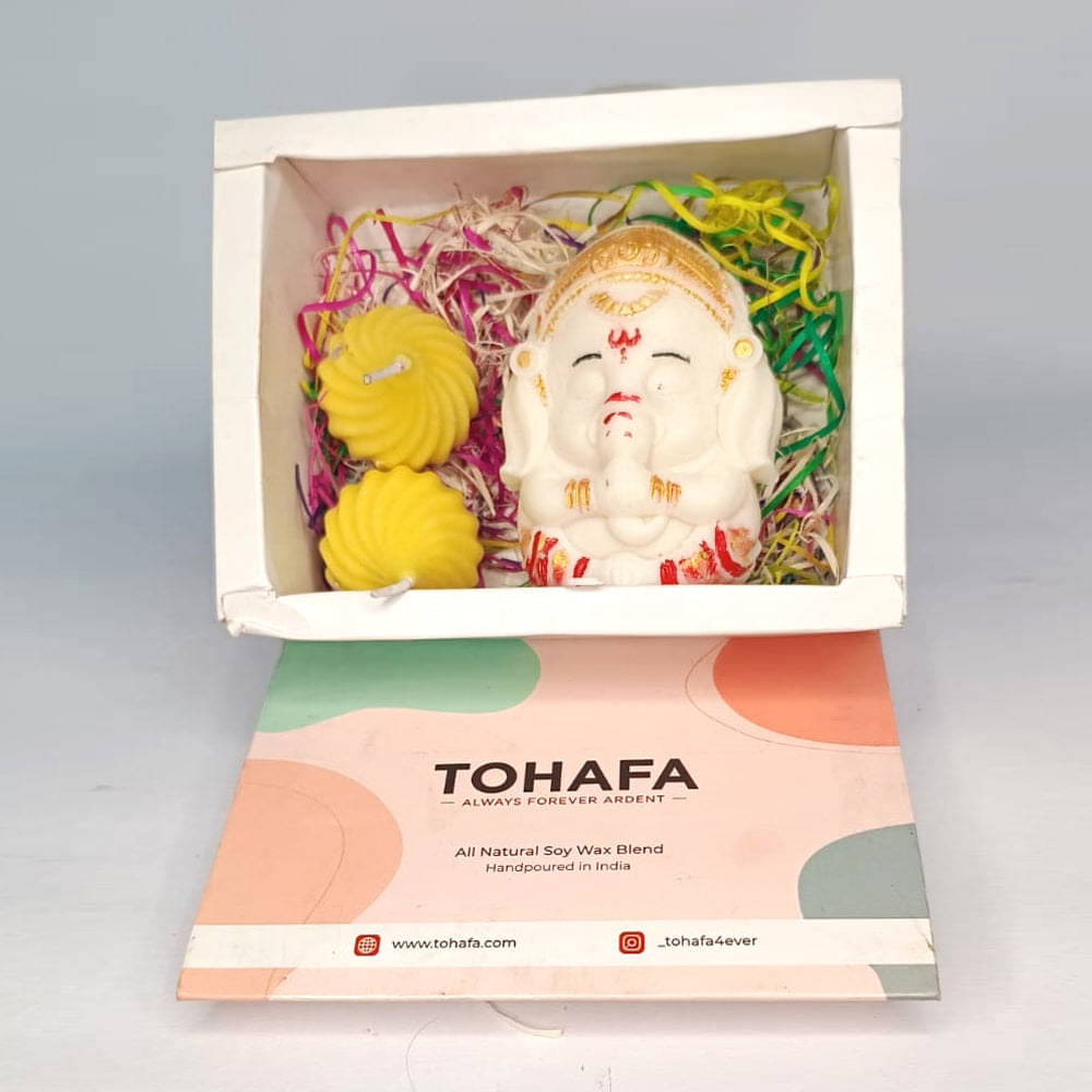     			TOHAFA Multicolour Wax Tart 5 cm ( Pack of 3 )