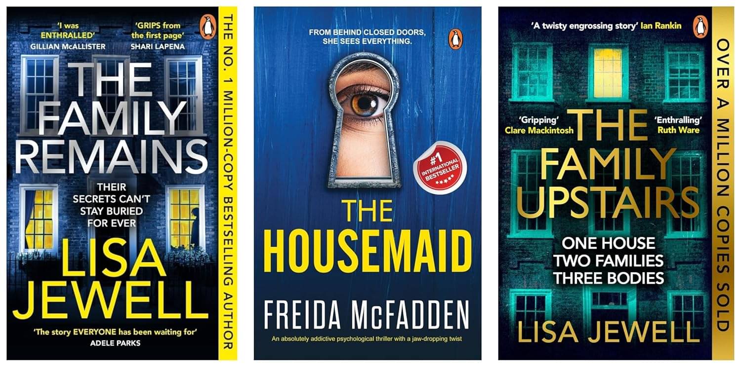 The Family Remains & The Housemaid : An addictive psychological thriller with mind-bending twists & The Family Upstairs The Family Remains & The Housemaid : An addictive psychological thriller with mind-bending twists & The Family Upstairs