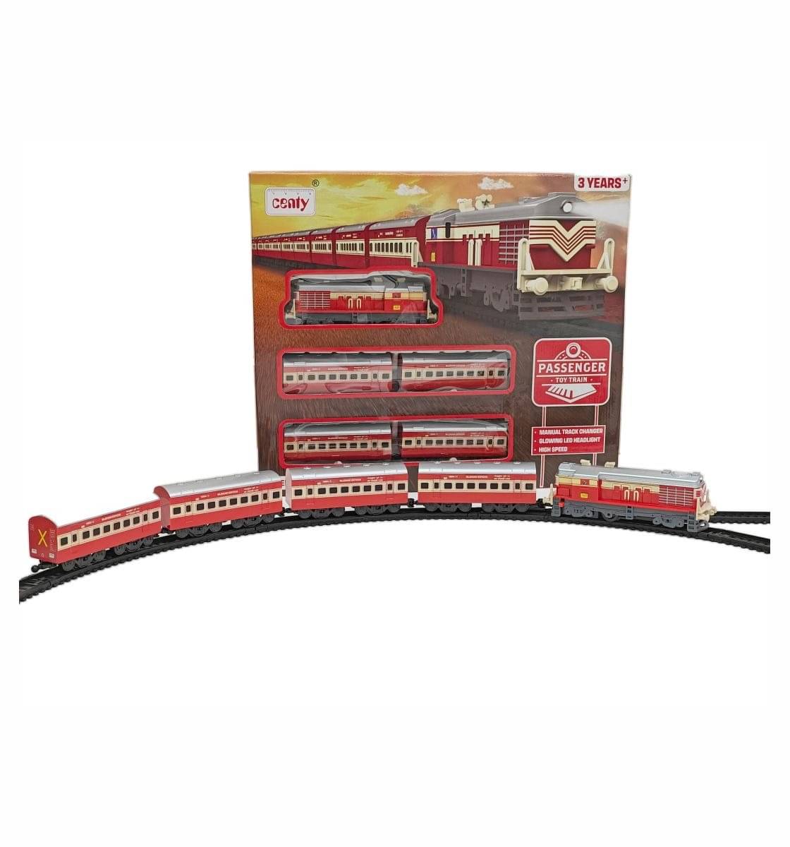 Toy battery operated toy train with manual track changer (Multicolor) Toy battery operated toy train with manual track changer (Multicolor)