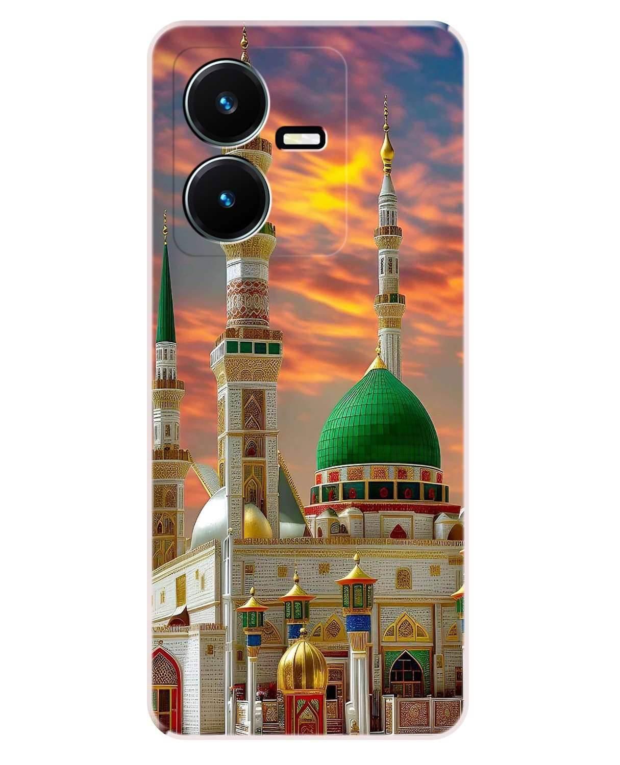     			VK COVERS Black Printed Back Cover Silicon Compatible For Vivo Y22 ( Pack of 1 )
