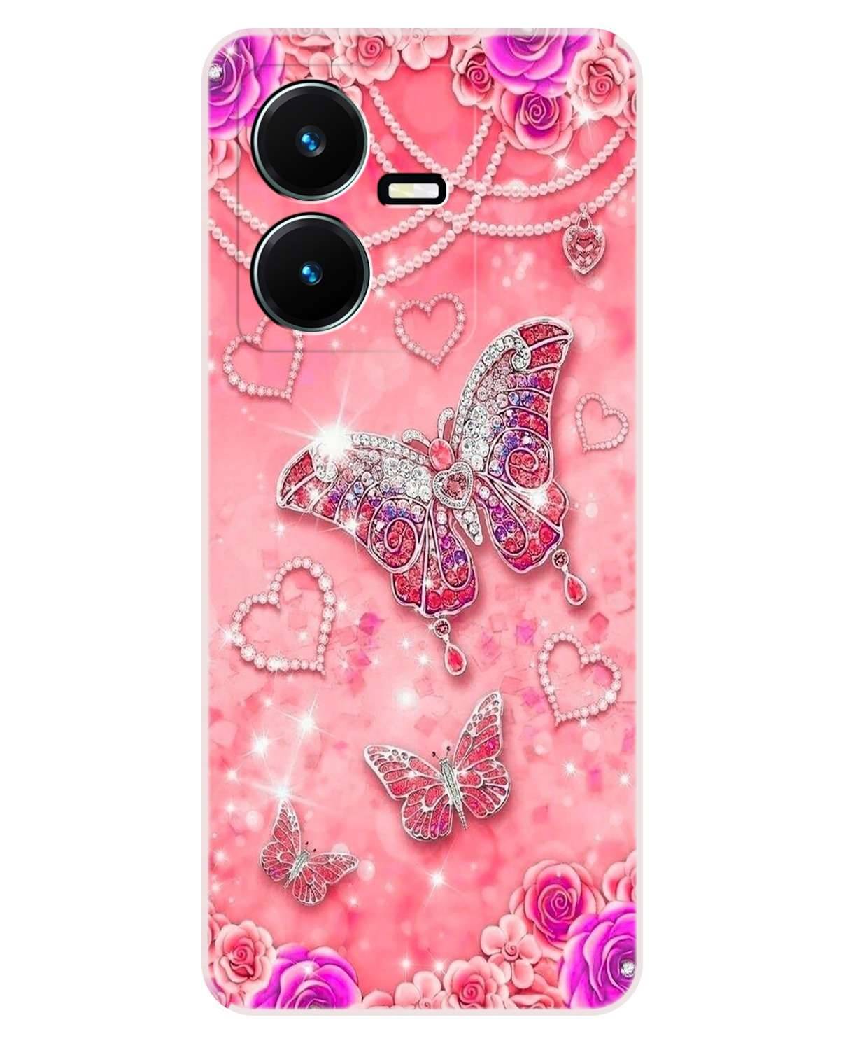 VK COVERS Black Printed Back Cover Silicon Compatible For Vivo Y22 ( Pack of 1 ) VK COVERS Black Printed Back Cover Silicon Compatible For Vivo Y22 ( Pack of 1 )