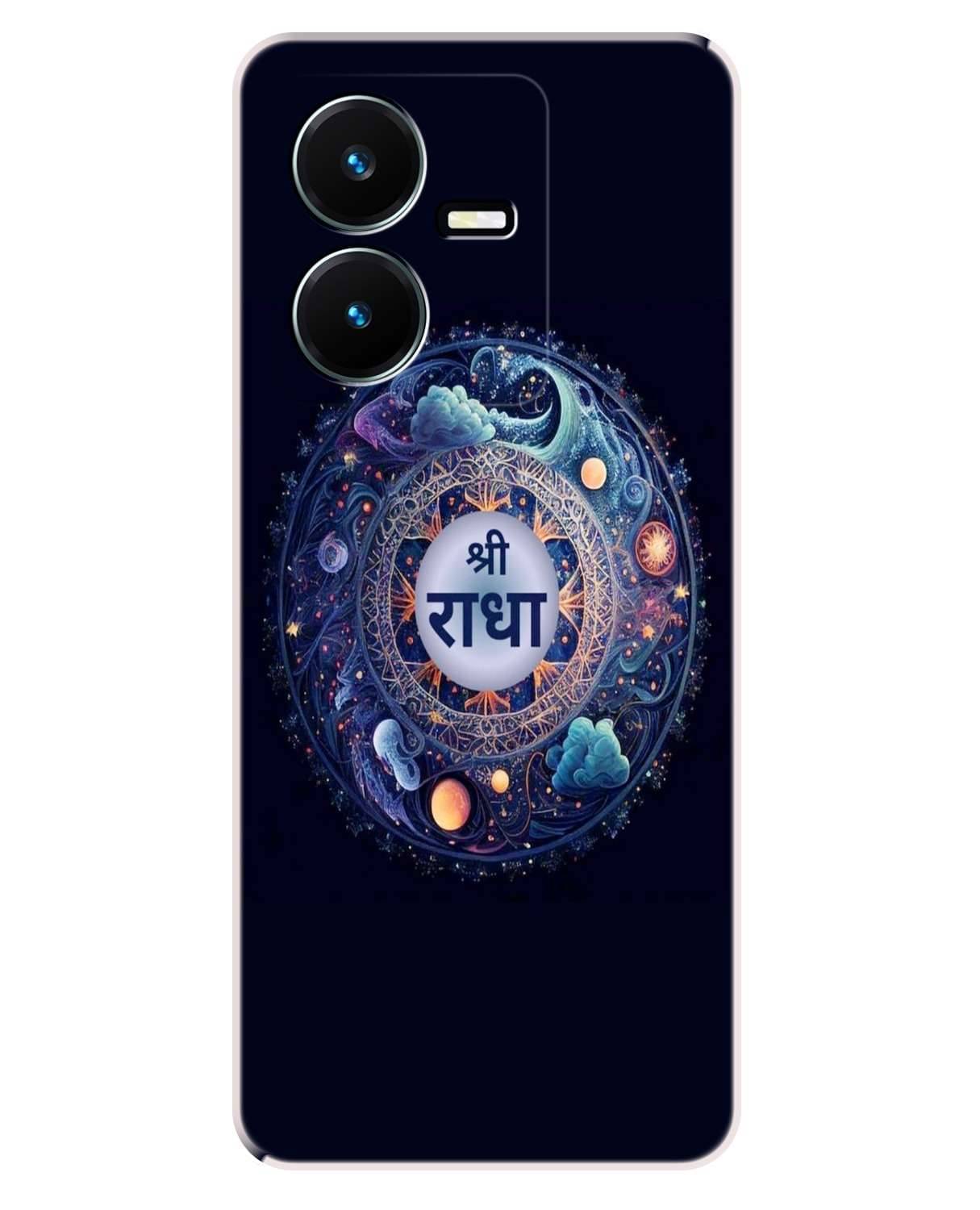     			VK COVERS Black Printed Back Cover Silicon Compatible For Vivo Y22 ( Pack of 1 )
