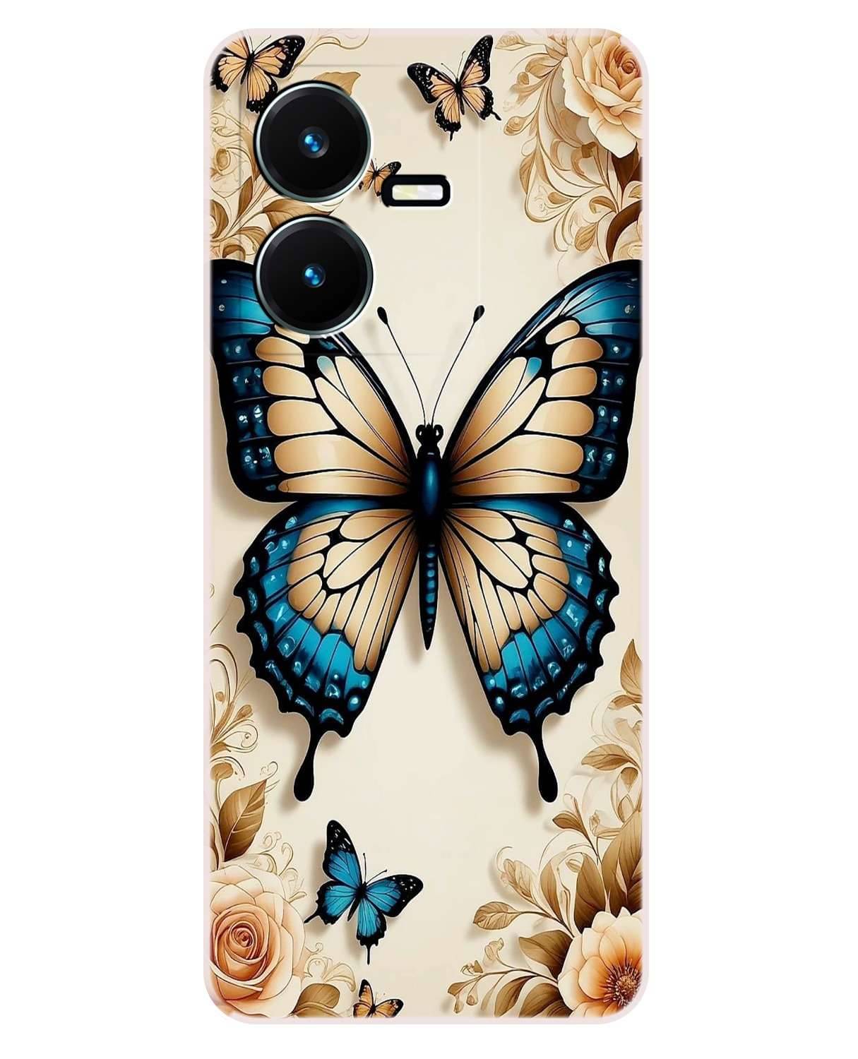 VK COVERS Gold Printed Back Cover Silicon Compatible For Vivo Y22 ( Pack of 1 ) VK COVERS Gold Printed Back Cover Silicon Compatible For Vivo Y22 ( Pack of 1 )
