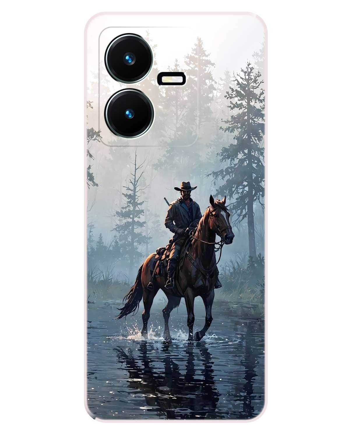    			VK COVERS Green Printed Back Cover Silicon Compatible For Vivo Y22 ( Pack of 1 )