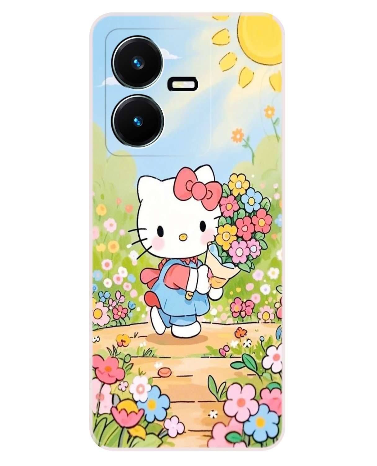     			VK COVERS Multicolor Printed Back Cover Silicon Compatible For Vivo Y22 ( Pack of 1 )
