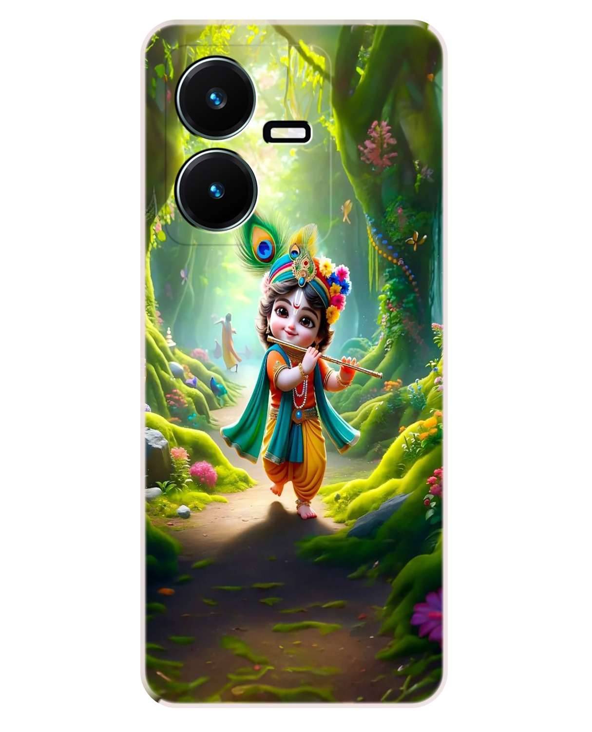     			VK COVERS Multicolor Printed Back Cover Silicon Compatible For Vivo Y22 ( Pack of 1 )