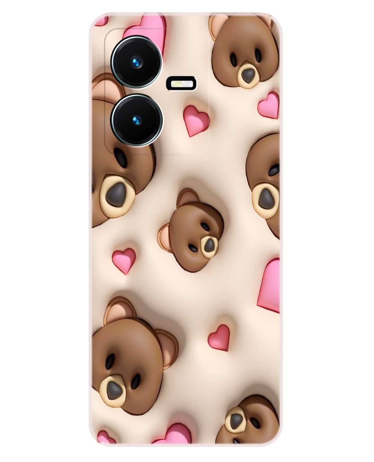     			VK COVERS Multicolor Printed Back Cover Silicon Compatible For Vivo Y22 ( Pack of 1 )