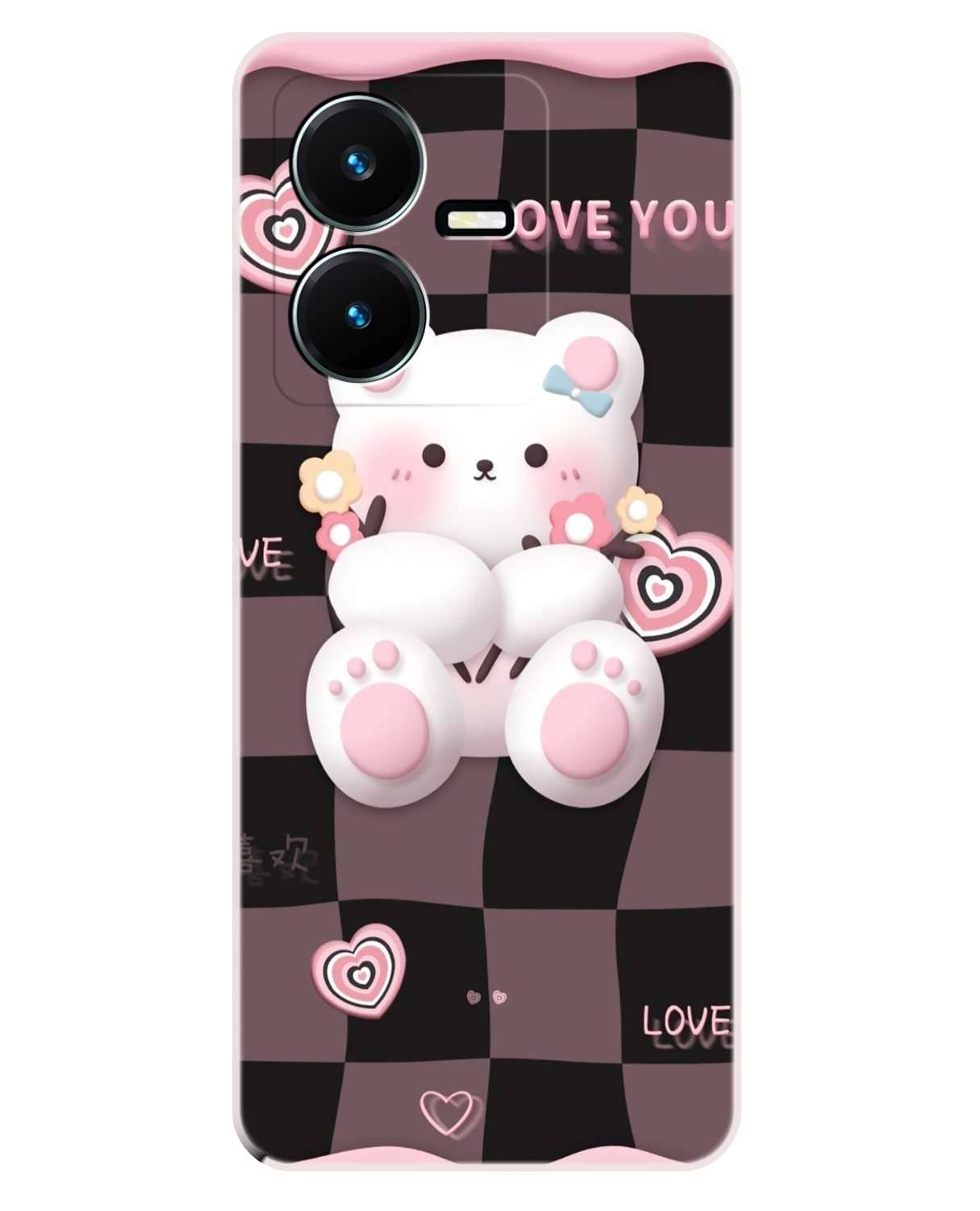     			VK COVERS Multicolor Printed Back Cover Silicon Compatible For Vivo Y22 ( Pack of 1 )
