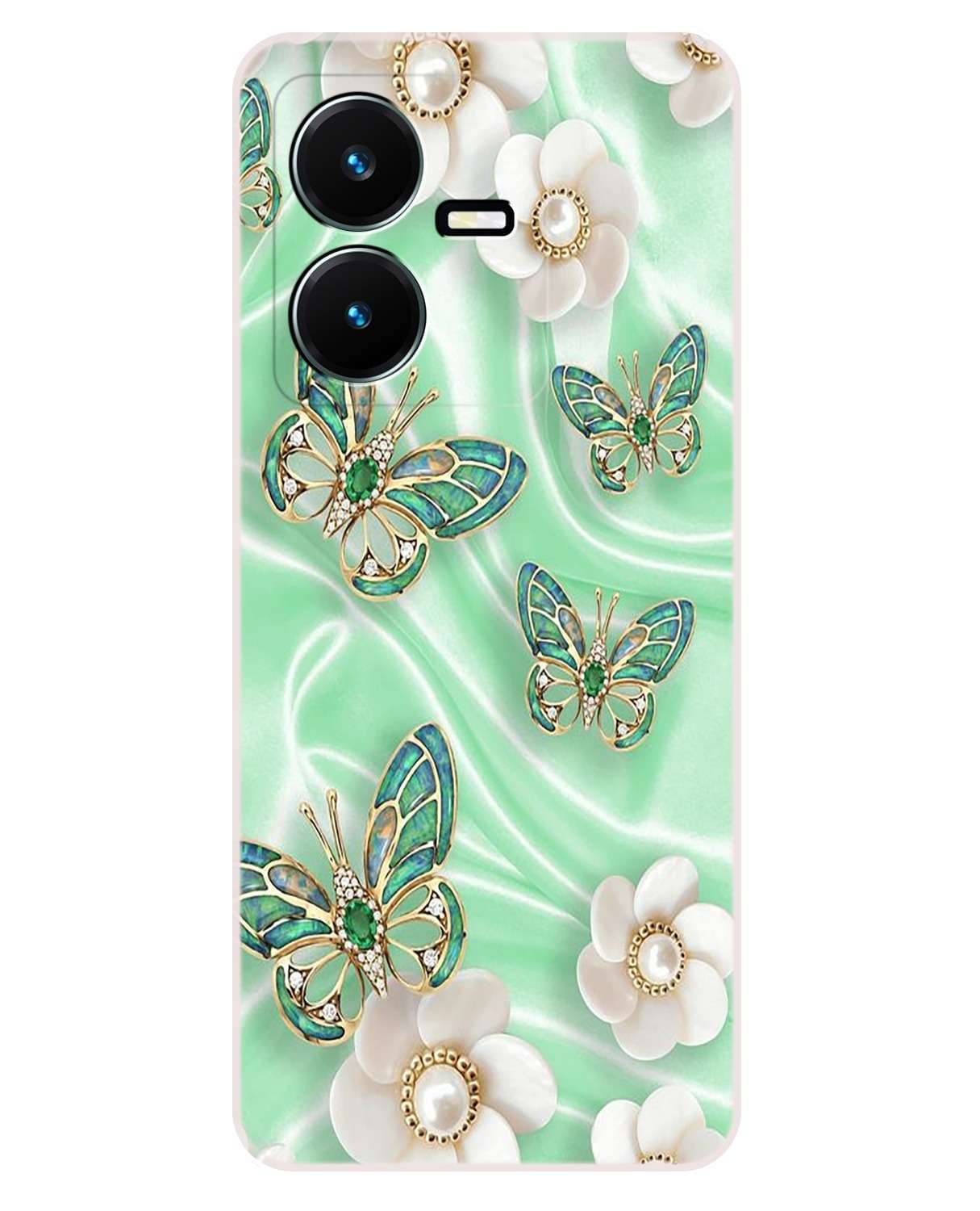 VK COVERS Purple Printed Back Cover Silicon Compatible For Vivo Y22 ( Pack of 1 ) VK COVERS Purple Printed Back Cover Silicon Compatible For Vivo Y22 ( Pack of 1 )