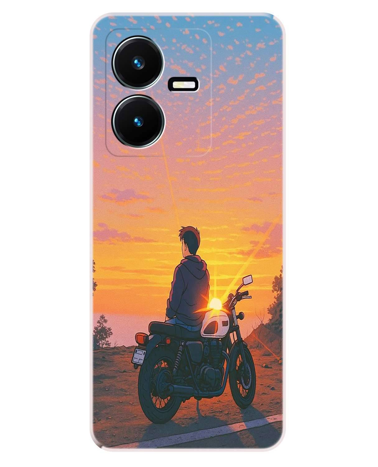     			VK COVERS Red Printed Back Cover Silicon Compatible For Vivo Y22 ( Pack of 1 )