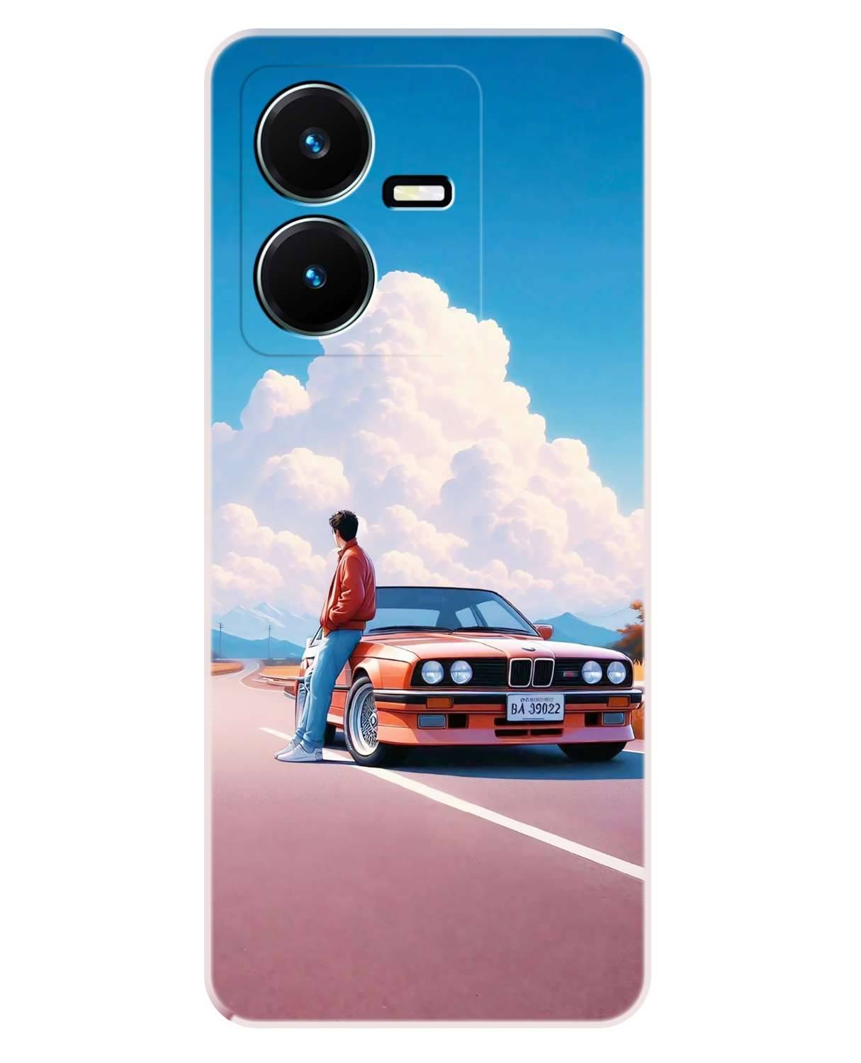    			VK COVERS Red Printed Back Cover Silicon Compatible For Vivo Y22 ( Pack of 1 )