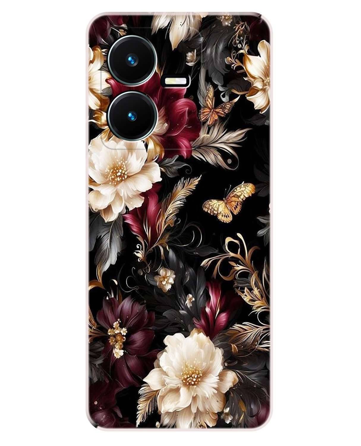 VK COVERS White Printed Back Cover Silicon Compatible For Vivo Y22 ( Pack of 1 ) VK COVERS White Printed Back Cover Silicon Compatible For Vivo Y22 ( Pack of 1 )