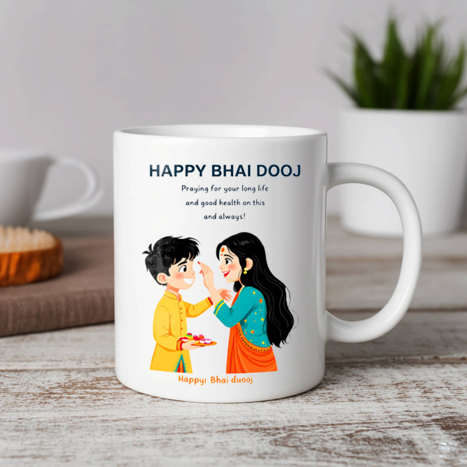 Vihaan Fashions Multicolor Ceramic Gifting Mug     			Vihaan Fashions Multicolor Ceramic Gifting Mug