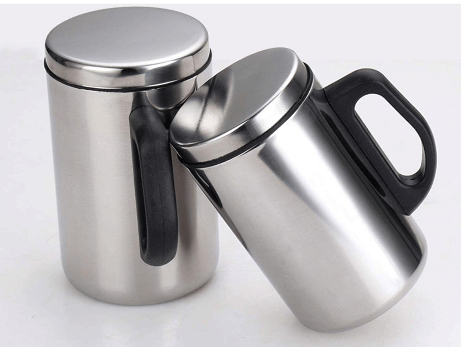     			Visaxmi Vaccum Solid Stainless Steel Coffee Mug 350 mL ( Pack of 2 )