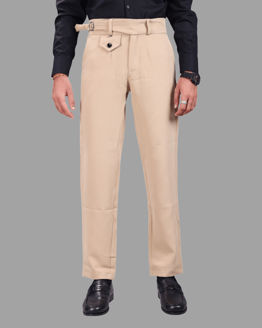    			ikigai Regular Men's Formal Trouser - Cream ( Pack of 1 )
