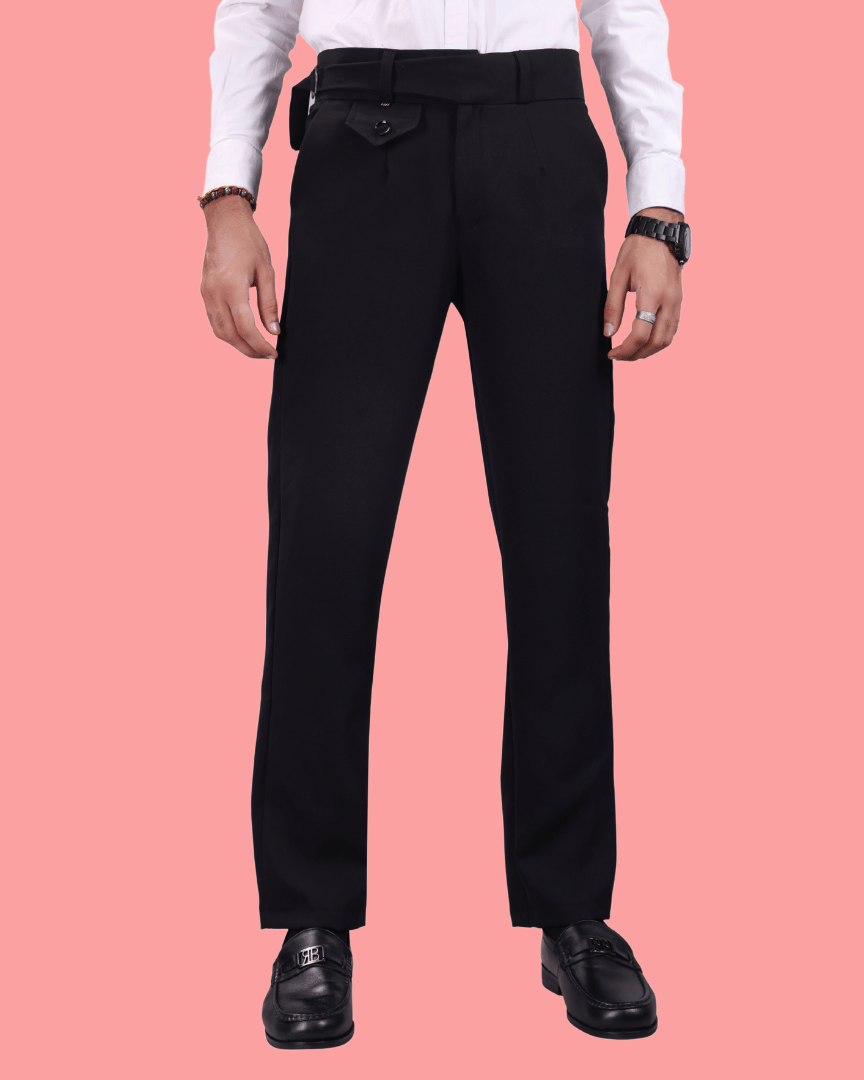     			ikigai Regular Men's Formal Trouser - Black ( Pack of 1 )