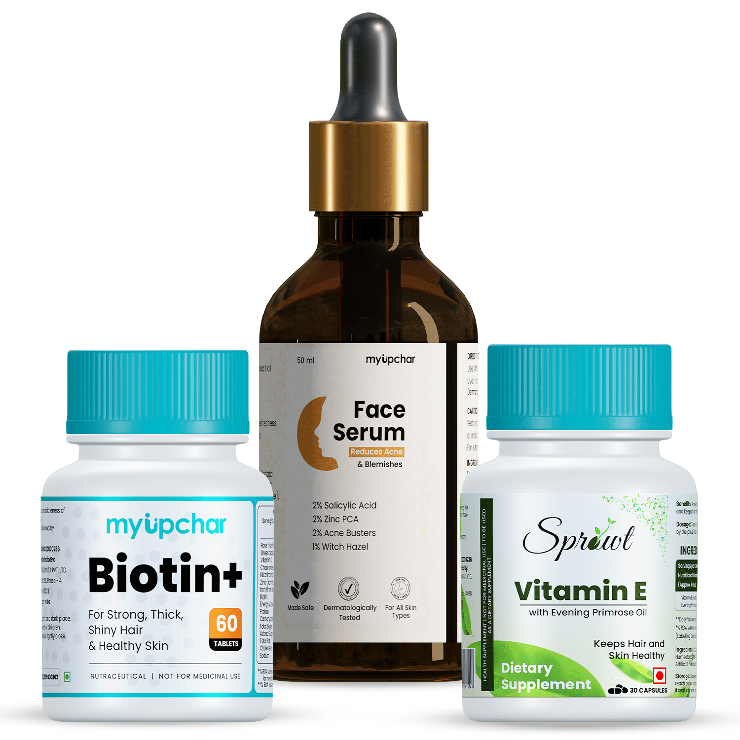 myUpchar Hydration & Glow Face Serum Combo with Vitamin E + Biotin     			myUpchar Hydration & Glow Face Serum Combo with Vitamin E + Biotin
