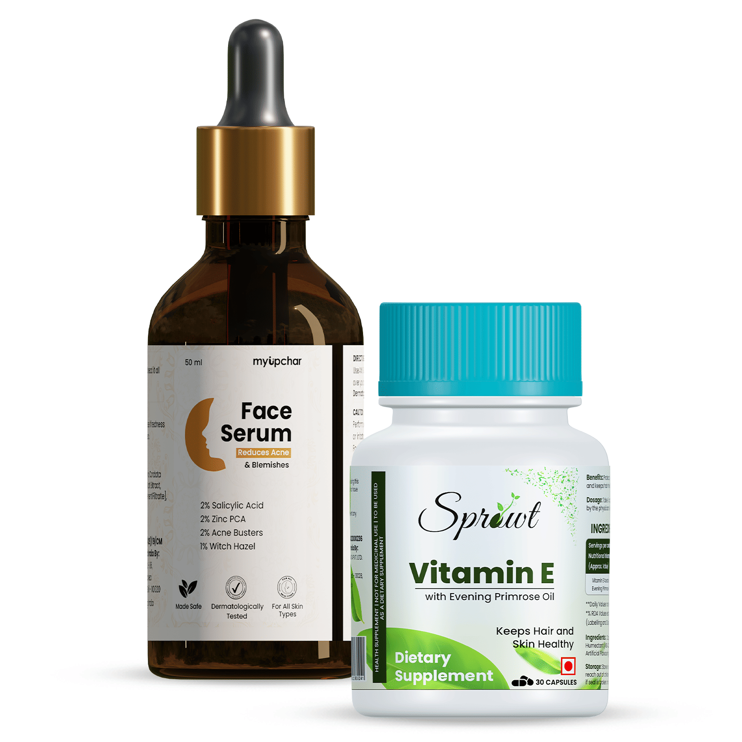     			myUpchar Skin Glow Face Serum Combo with Vitamin E