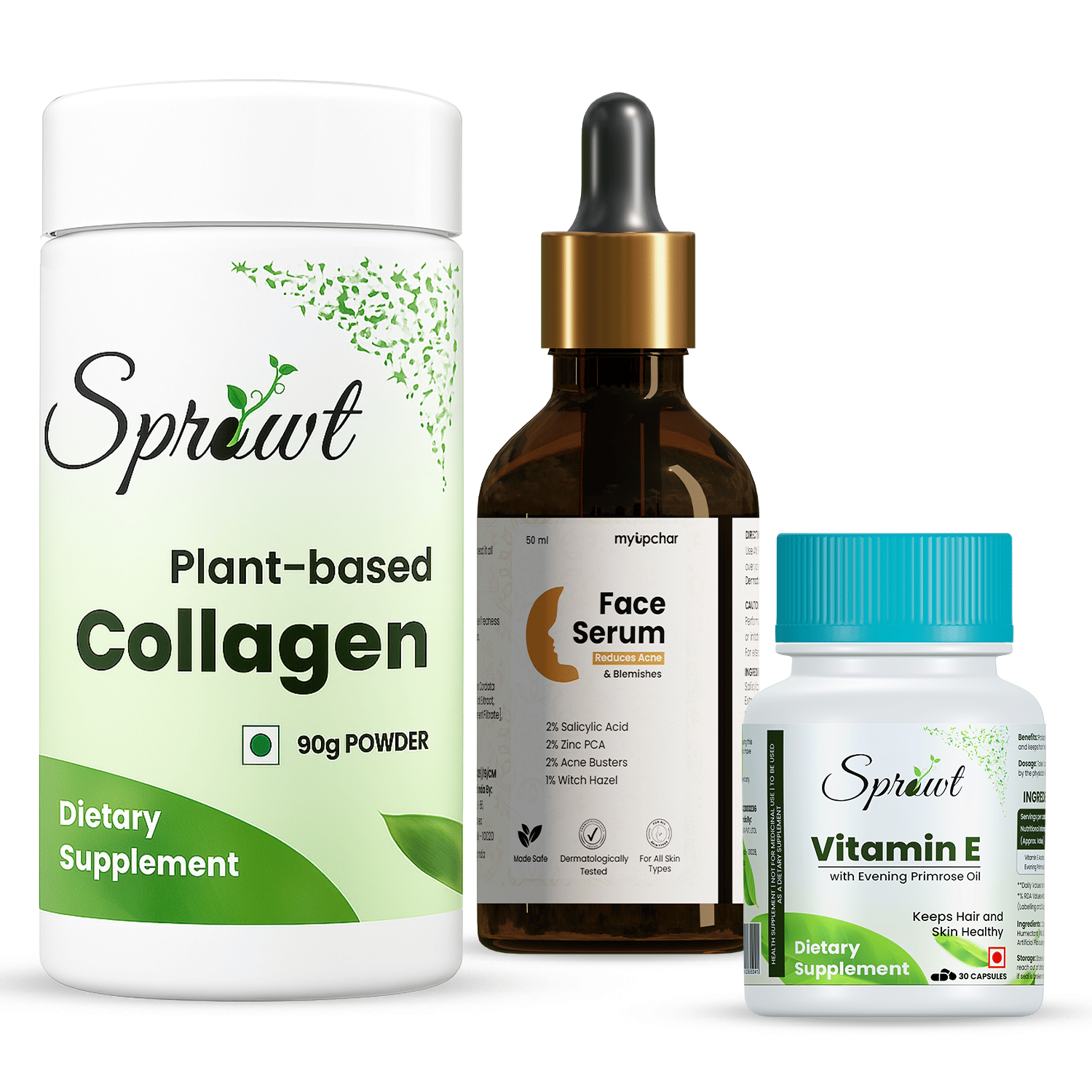 myUpchar Youthful Glow Face Serum Combo with Vitamin E + Collagen     			myUpchar Youthful Glow Face Serum Combo with Vitamin E + Collagen
