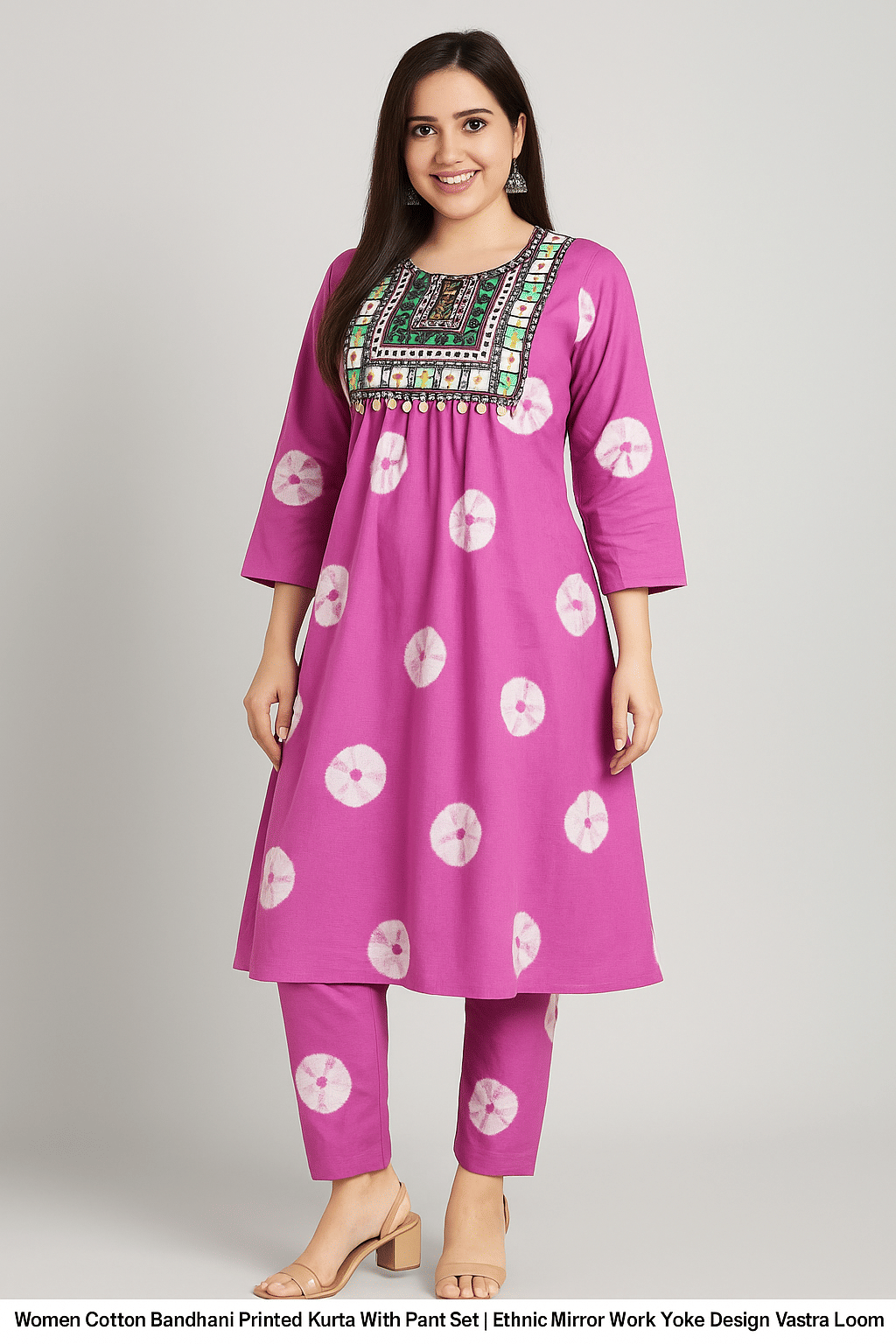 vastra loom Women Cotton Blend Printed Straight Kurti With Pants ( Pink ) vastra loom Women Cotton Blend Printed Straight Kurti With Pants ( Pink )