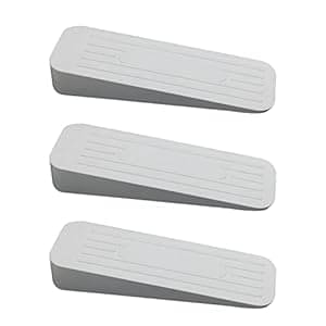 ALP Heavy Duty Non-Slip Rubber Door Stoppers with Strong Grip for Home, Office, Warehouse (White, Pack of 3) ALP Heavy Duty Non-Slip Rubber Door Stoppers with Strong Grip for Home, Office, Warehouse (White, Pack of 3)