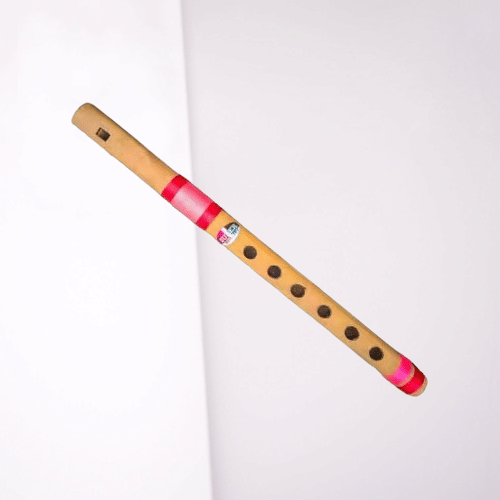     			C Scale Medium Size Straight Flute (Bansuri) 13 inch Size Red Color Combination A Unique Flute For Beginners, Learners & Kids