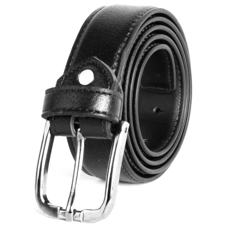 CIMONI - Black Faux Leather Men's Casual Belt ( Pack of 1 )