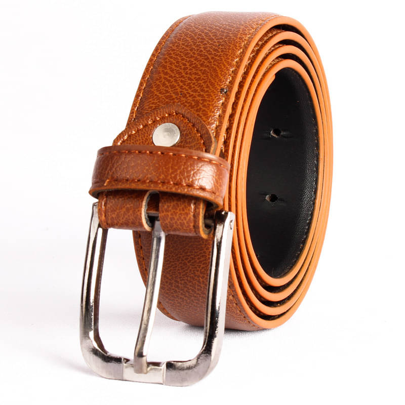     			CIMONI - Tan Faux Leather Men's Casual Belt ( Pack of 1 )
