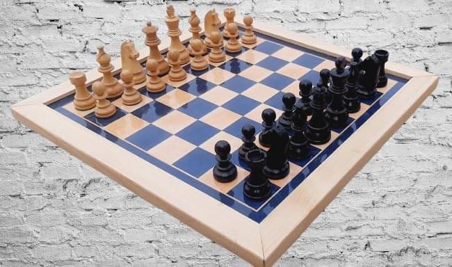 Check Box Handicrafts | Wooden Chess Board 18x18 inches Black Laminated with Wooden Coins - Portable & Elegant Design for Home and Travel Check Box Handicrafts | Wooden Chess Board 18x18 inches Black Laminated with Wooden Coins - Portable & Elegant Design for Home and Travel