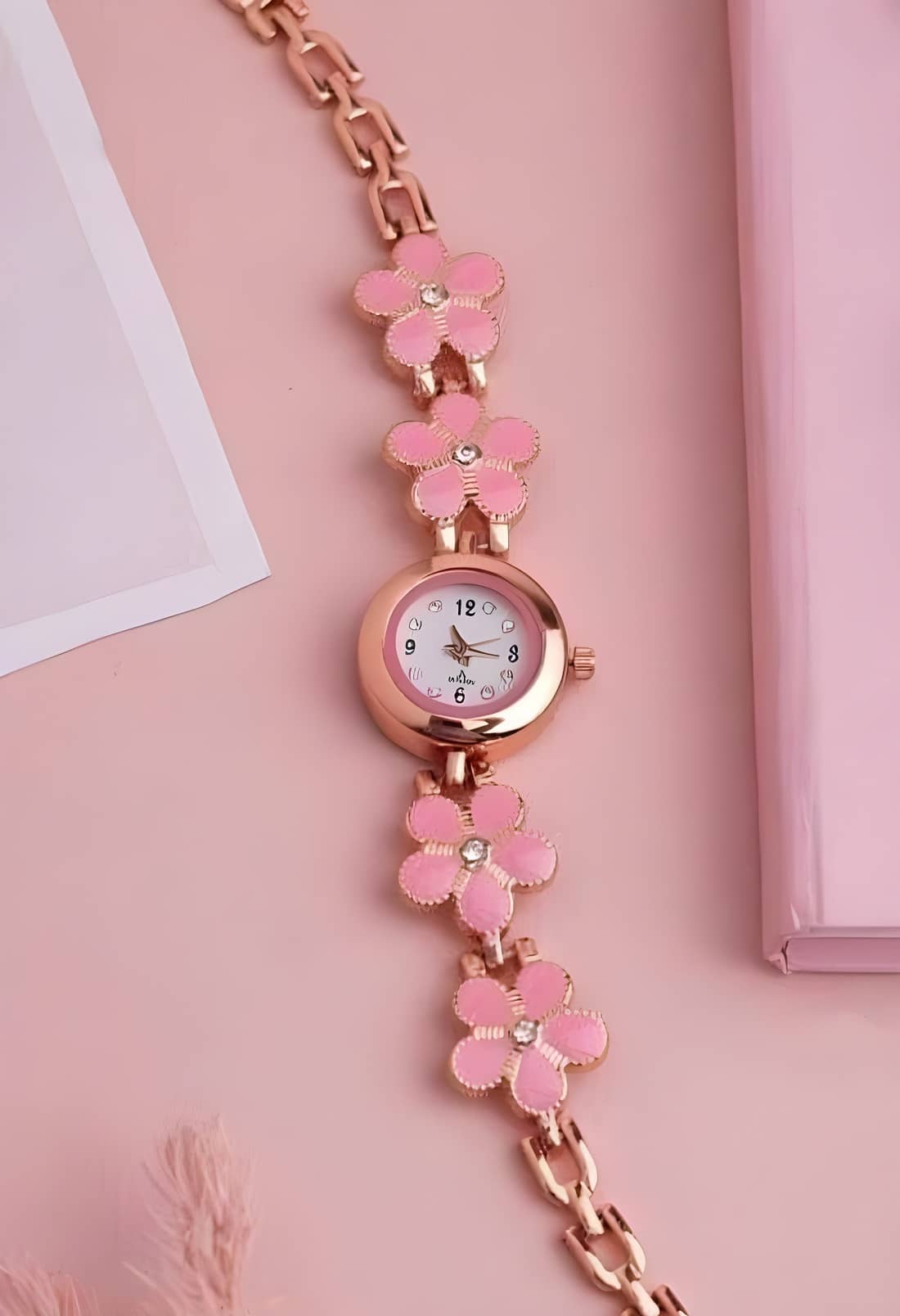 Cosmic Pink Metal Analog Womens Watch