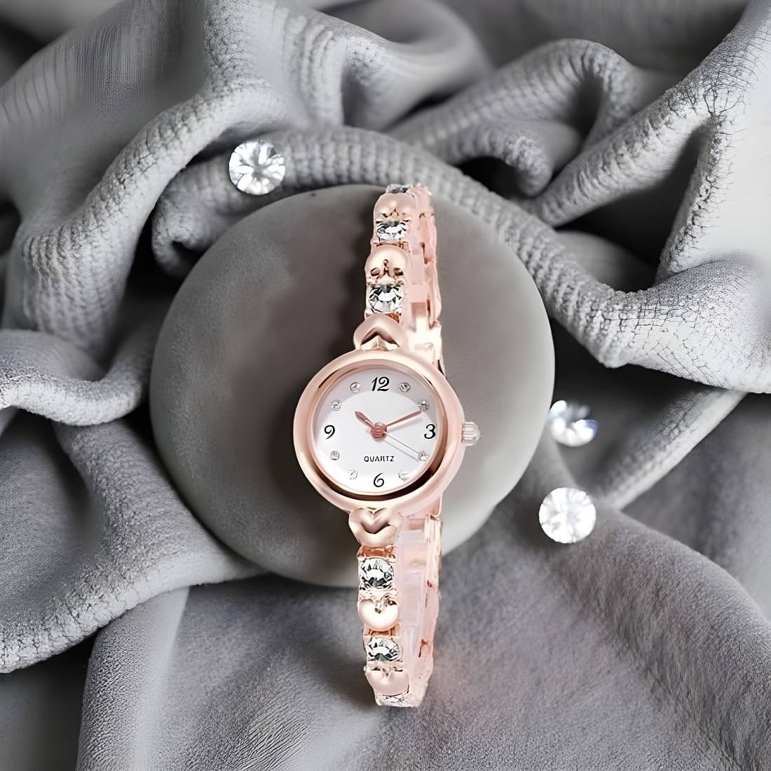     			Cosmic Rose Gold Metal Analog Womens Watch