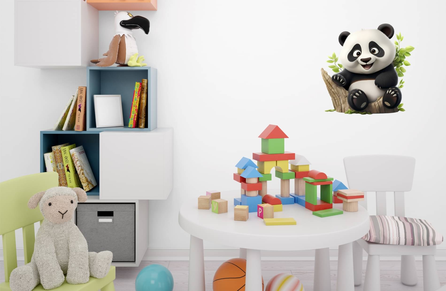 Cute Sitting Panda Vinyl Wall Sticker | 18x18 Inches Animal Wall Decor for Kids Room & Nursery Cute Sitting Panda Vinyl Wall Sticker | 18x18 Inches Animal Wall Decor for Kids Room & Nursery
