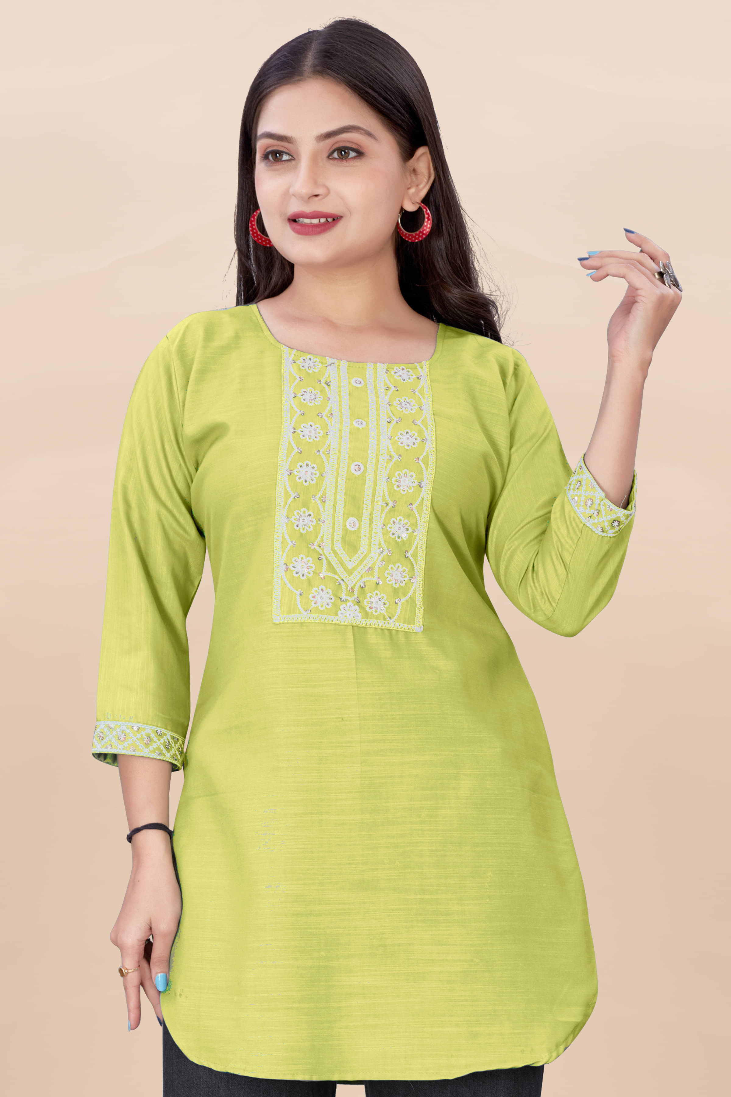 DHANSHREE TEX Women Viscose Rayon Solid Straight Kurti ( Mustard ) DHANSHREE TEX Women Viscose Rayon Solid Straight Kurti ( Mustard )