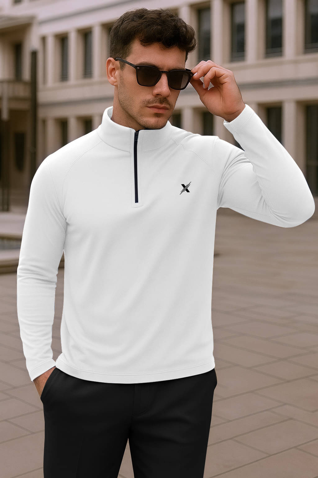 FTX Men Polyester Regular Fit Solid T-Shirt ( White )     			FTX Men Polyester Regular Fit Solid T-Shirt ( White )